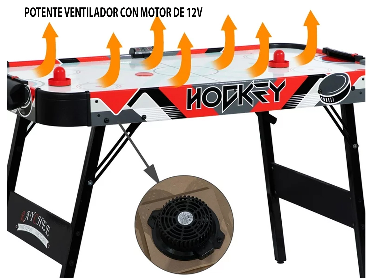 Mesa de Air-Hockey RC plegable para casa con marcador digital de 121.92 cm 